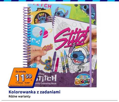 Kolorowanka z zadaniami Disney promocja w Action