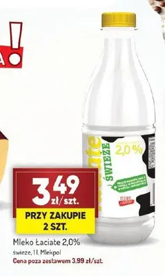 Mleko Łaciate 2,0% świeże promocja w Avita