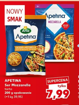 Ser Mozzarella tarta Apetina promocja w Kaufland