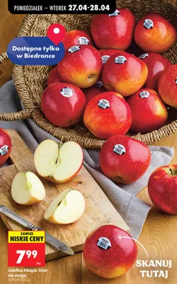 Jabłka Magic Star na wagę promocja w Biedronka