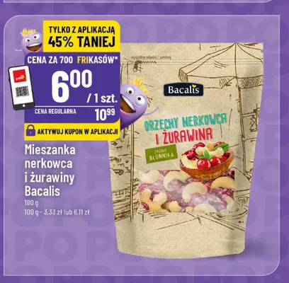 Mieszanka nerkowca i żurawiny Bacalis promocja w POLOmarket