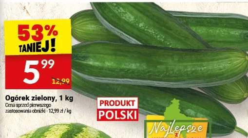 Ogórek zielony polski promocja w Twój Market