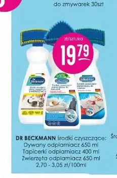 Odplamiacz do plam po zwierzętach Dr. Beckmann promocja w Drogerie Jasmin