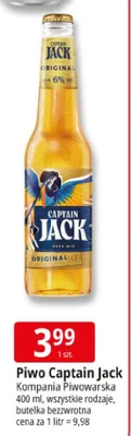 Piwo Captain Jack Original promocja w Leclerc