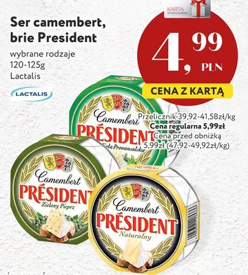 Ser Camembert Président Zioła Prowansalskie promocja w Market Point