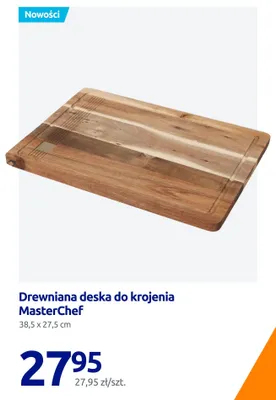 Drewniana deska do krojenia MasterChef 38,5x27,5 cm promocja w Action
