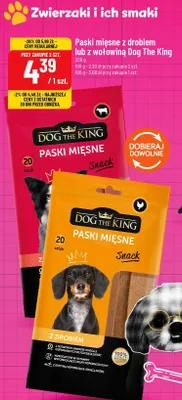 Paski mięsne z wołowiną Dog The King promocja w POLOmarket
