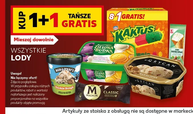 Lody Kaktus 9-pak promocja w Kaufland