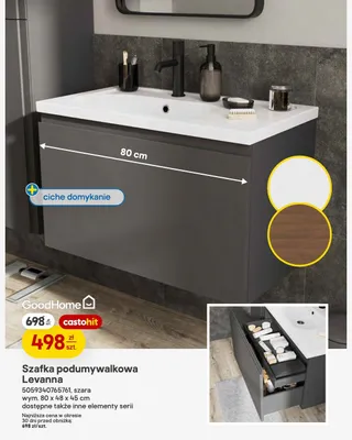 Szafka podumywalkowa GoodHome Levanna promocja w Castorama