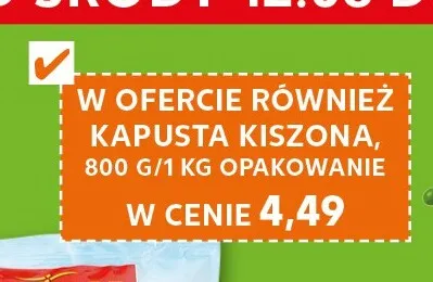 Kapusta kiszona promocja w Kaufland