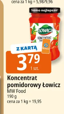 Koncentrat pomidorowy Łowicz promocja w Leclerc