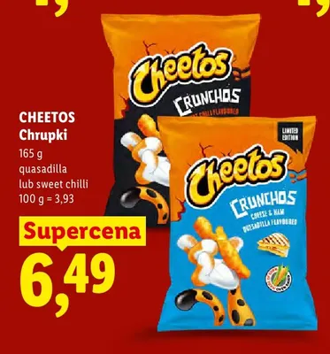Chrupki Cheetos Crunchos Quesadilla promocja w Lidl