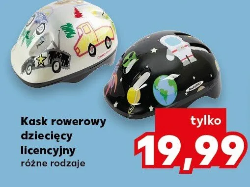 Kask rowerowy dziecięcy licencyjny Kaufland promocja w Kaufland