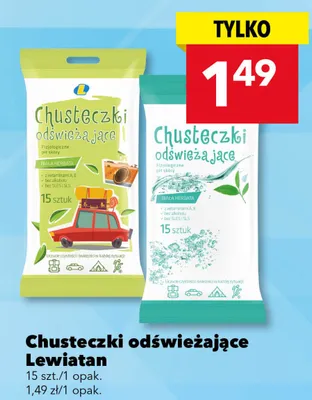 Chusteczki odświeżające promocja w LEWIATAN