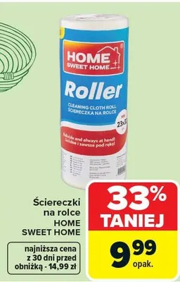 Ściereczki na rolce Home Sweet Home Roller promocja w Carrefour