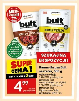 Karma dla psa Bult bogata w dziczyznę promocja w Twój Market