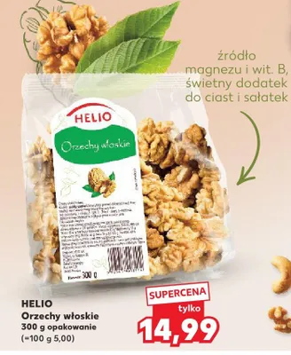 Orzechy włoskie Helio promocja w Kaufland