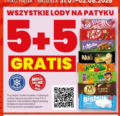 Lody na patyku Milka promocja w Twój Market