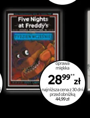 Książka Five Nights at Freddy's Tydzień wcześniej promocja w Empik