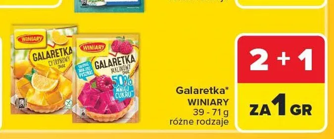 Galaretka cytrynowa Winiary promocja w Carrefour