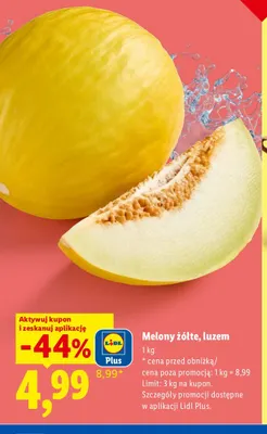 Melony żółte luzem Ryneczek Lidla promocja w Lidl