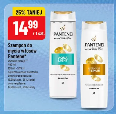 Szampon do mycia włosów Pantene Intensive Repair promocja w POLOmarket