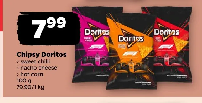 Chipsy Doritos nacho cheese promocja w Netto