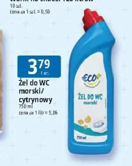 Żel do WC morski Eco+ promocja w Leclerc