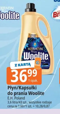 Płyn/Kapsułki do prania Woolite promocja w Leclerc
