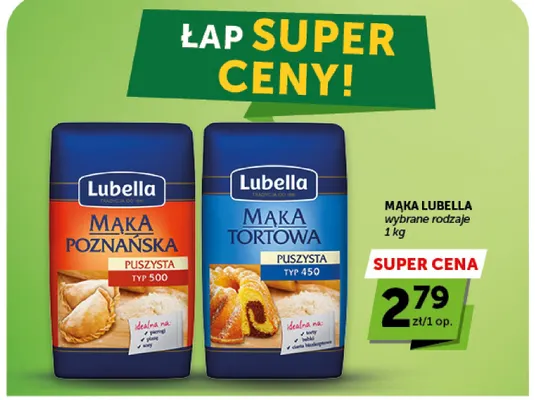 Mąka poznańska puszysta typ 500 Lubella promocja w Groszek