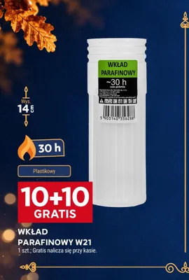 Wkład parafinowy W21 promocja w Stokrotka