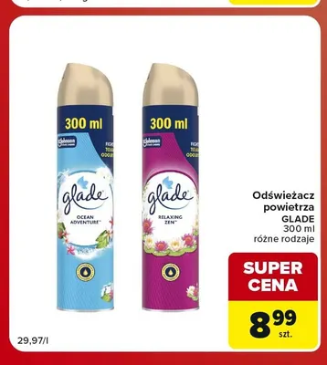Odświeżacz powietrza Glade Relaxing Zen promocja w Carrefour Market