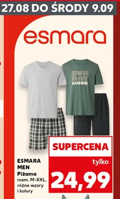 Piżama męska Esmara Men promocja w Kaufland