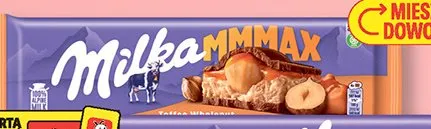 Czekolada Milka MMMAX Toffee Wholenut 250-300g promocja w Biedronka