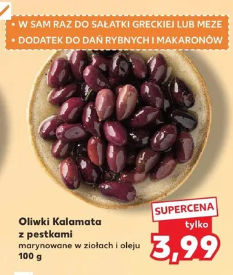 Oliwki Kalamata marynowane w ziołach i oleju promocja w Kaufland