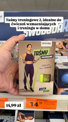 Taśmy treningowe Spokey promocja w Biedronka