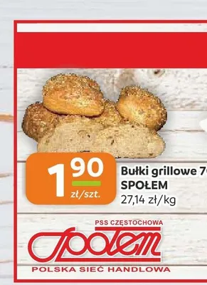 Bułki grillowe Społem promocja w Społem Częstochowa