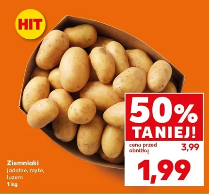 Ziemniaki jadalne, myte, luzem promocja w Kaufland