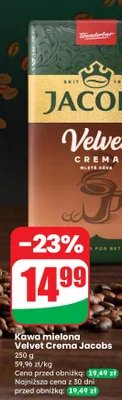 Kawa mielona Velvet Crema promocja w Dino