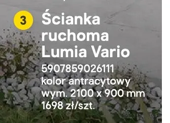 Ścianka ruchoma Lumia Vario promocja w Castorama