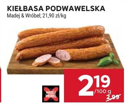 Kiełbasa podwawelska promocja w Stokrotka