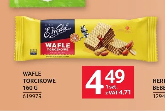 Wafle torcikowe E.Wedel promocja w Selgros