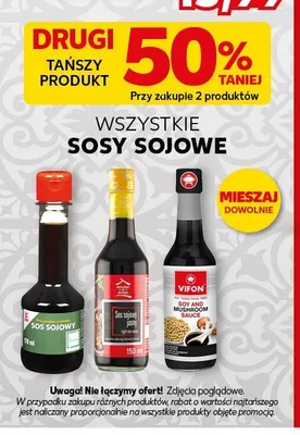 Sos sojowy grzybowy Vifon promocja w Kaufland