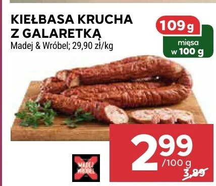 Kiełbasa krucha z galaretką promocja w Stokrotka