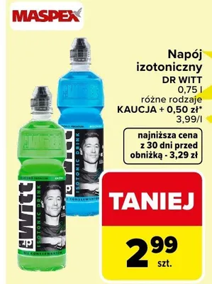 Napój izotoniczny różne rodzaje promocja w Carrefour Market
