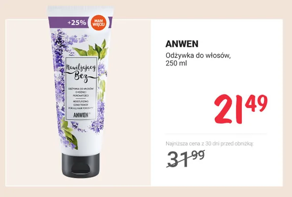 Odżywka do włosów, 250 ml promocja w Rossmann