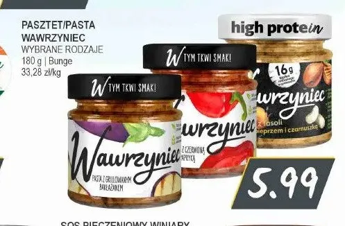 Pasta warzywna Wawrzyniec z czerwoną papryką promocja w Słoneczko