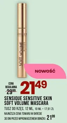 Tusz do rzęs Sensitive Skin Soft Volume Mascara promocja w Drogerie Natura