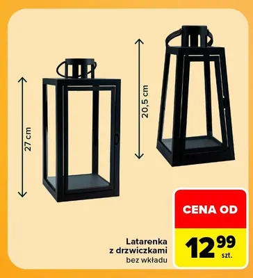 Latarenka z drzwiczkami bez wkładu promocja w Carrefour