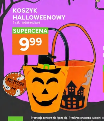 Koszyk halloweenowy promocja w Stokrotka